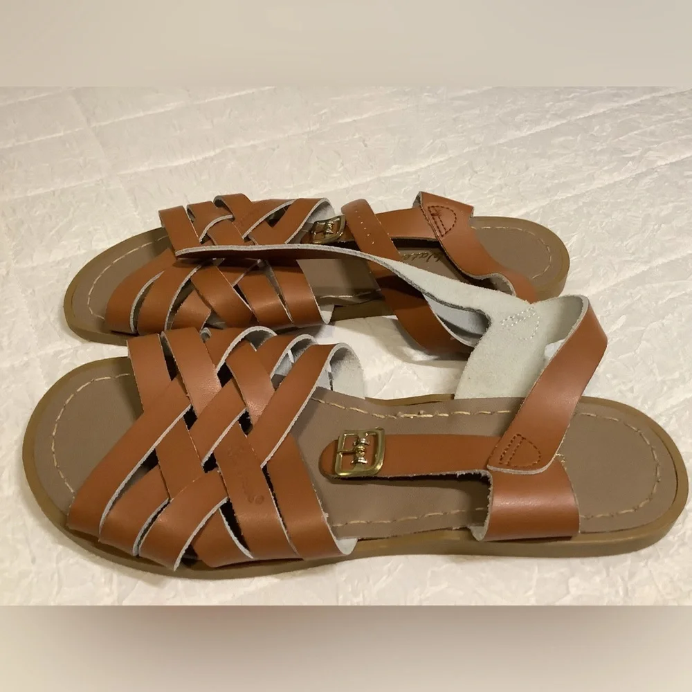 Saltwater Sandals Tan Size 7
